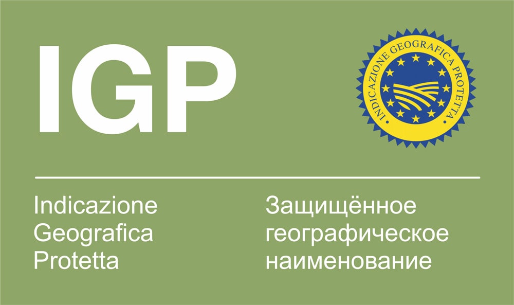 IGP (Indicazione Geografica Protetta) - защищённое географическое наименование