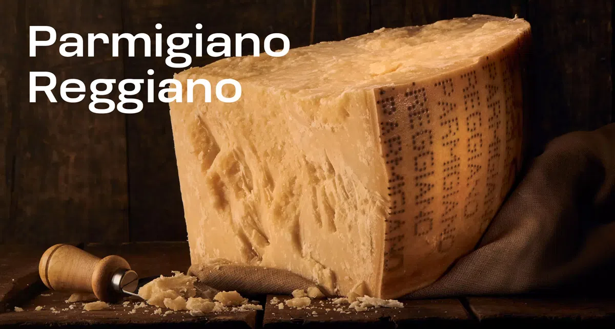 Пармезан — твёрдый сыр. Итальянский умами.